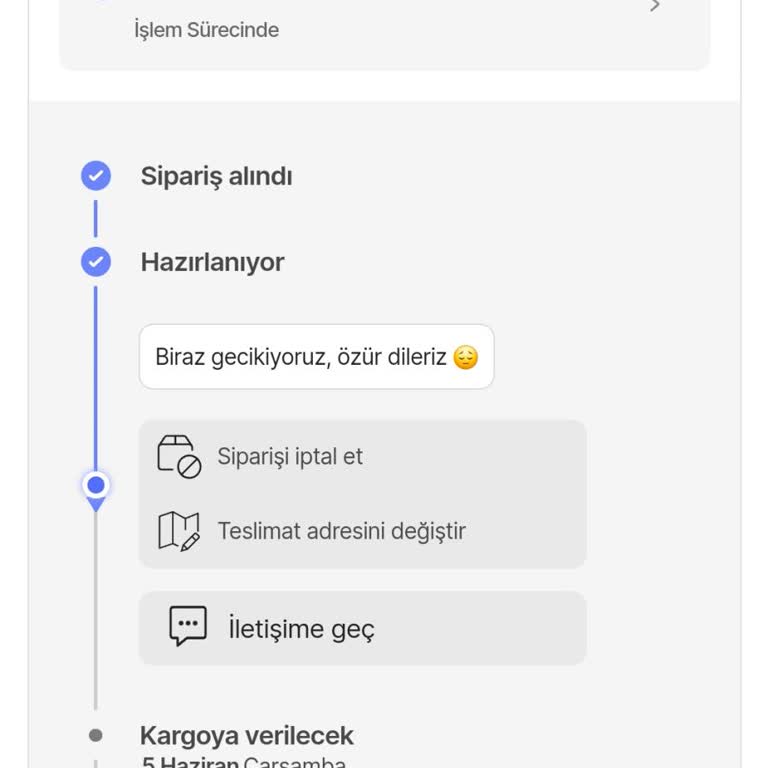 Hepsiburada Ürünün Hazırlanıyor Olması