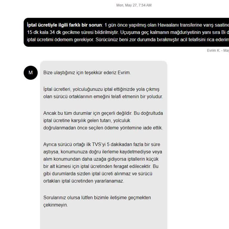 Uber Tarafından Alınan Haksız Tutar