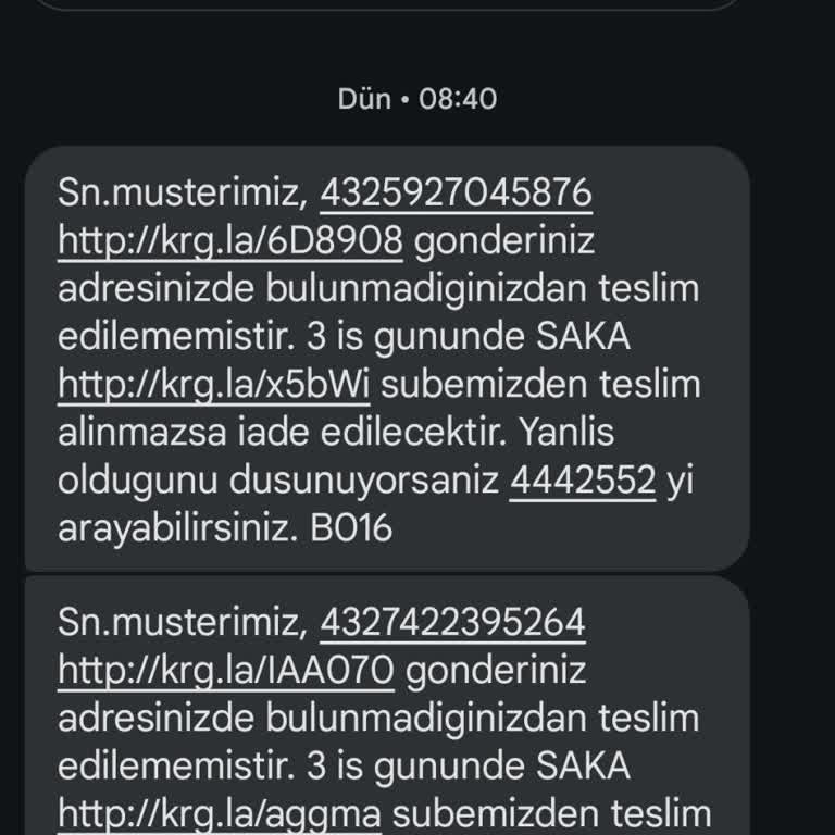 Aras Kargo Kargo Teslimatı Sorunu