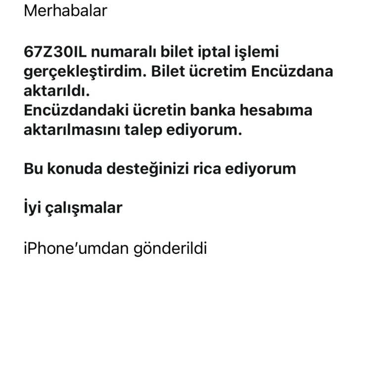 Enuygun Ücret İadesi Problemi