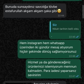 Blue Sky Organizasyon İnsanları Mağdur Ederek Ürünleri Göndermiyor