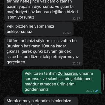 Blue Sky Organizasyon İnsanları Mağdur Ederek Ürünleri Göndermiyor