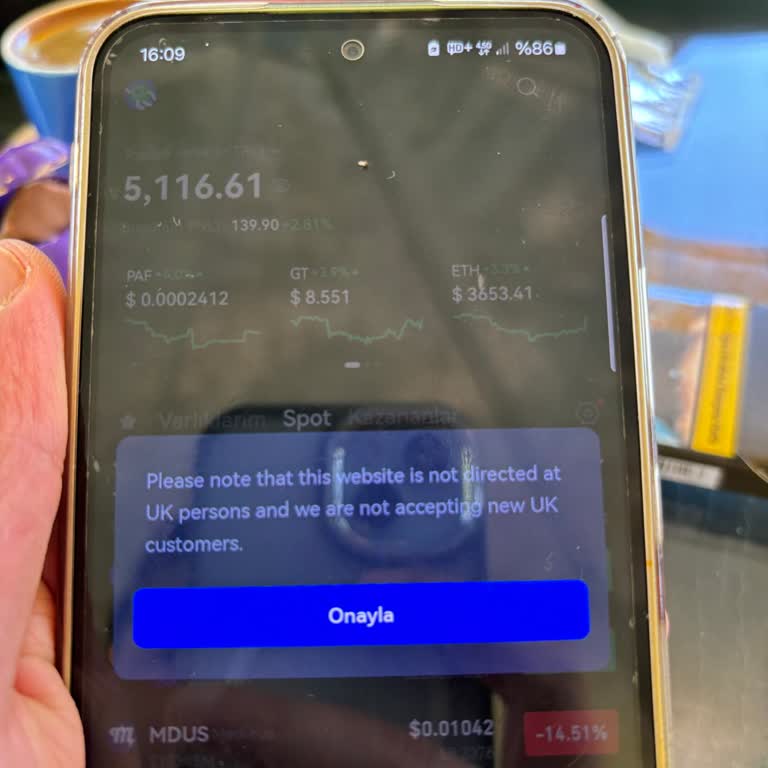 Gate.io Bölge Değişikliği Ve Al Sat İşlemi Yapılmıyor