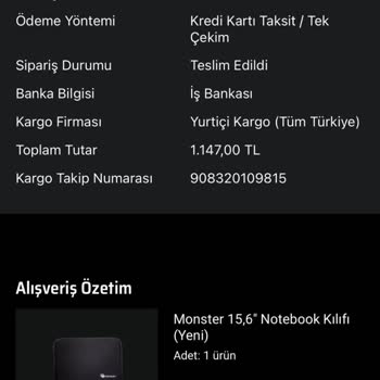 Monster Bilgisayar Hatalı Ürün Tedariği