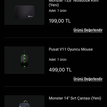 Monster Bilgisayar Hatalı Ürün Tedariği