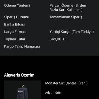 Monster Bilgisayar Hatalı Ürün Tedariği