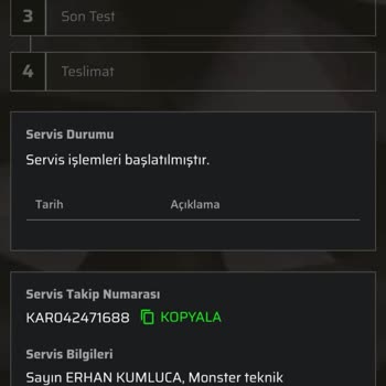 Monster Bilgisayar Hatalı Ürün Tedariği