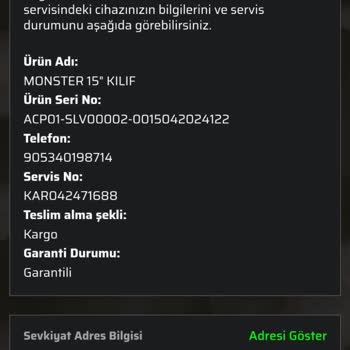 Monster Bilgisayar Hatalı Ürün Tedariği