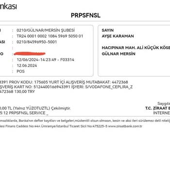Vodafone Online Paket Onaylanmadığı Halde Banka Hesabından Para Çekimi