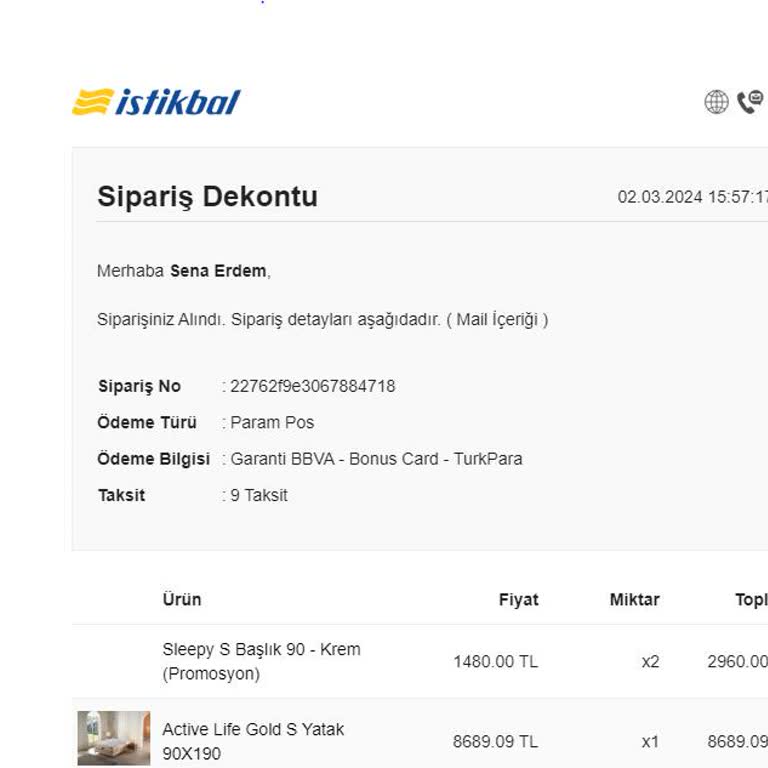 İstikbal Artı Mobilya Bayisi 101 Gün Sonunda Siparişi Eksik Getirdi