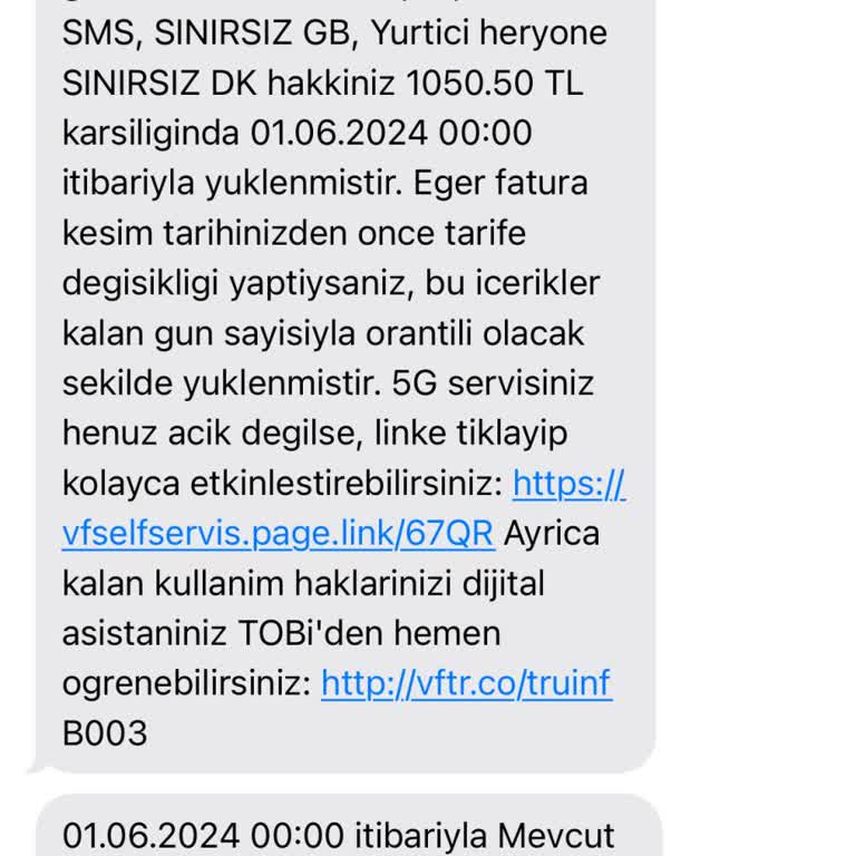 Vodafone Tarafından Fahiş Fatura Zammı
