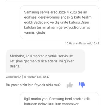Carrefour SA Hepsiburada Samsung Tüketiciyi Mağdur Ettiniz