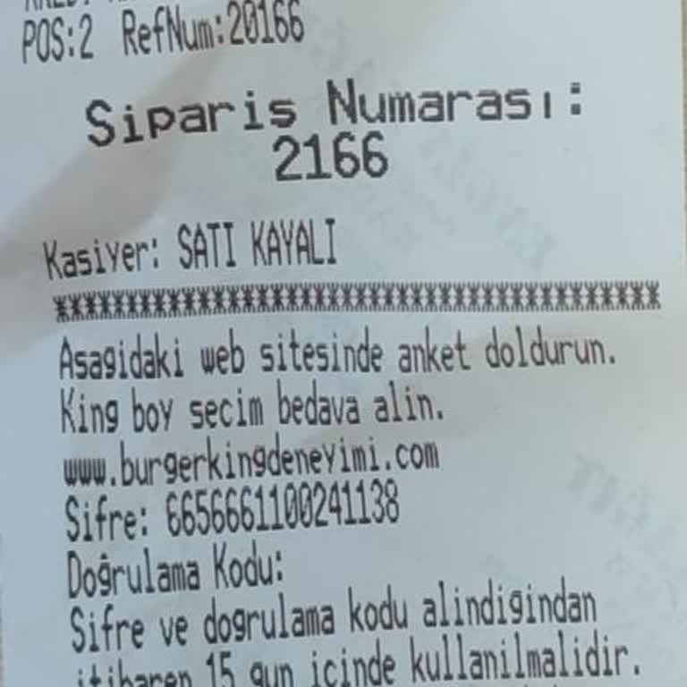 Burger King Mağazasında Ki Saygısız Durum