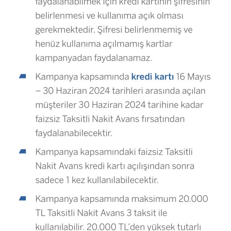 Garanti Bank Nakit Avans Problemi