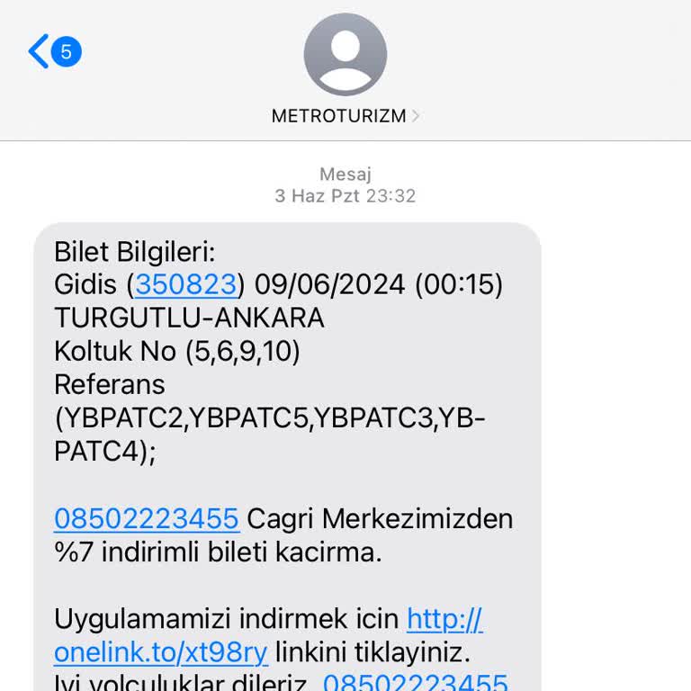 Metro Turizm Otobüs Seferi İptali