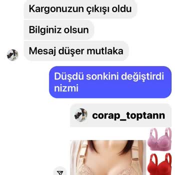 Corap__toptan (Instagram) Yanlış Ürün Gönderimi Ve Kötü Kargo Hizmeti