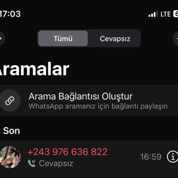 WhatsApp Üzerinden Tanımadığım Yurt Dışı Numaralardan Aranıyorum.