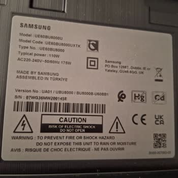 Samsung Kullanılmadan Kırılan TV Ekranı