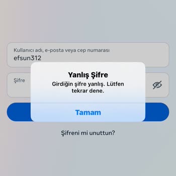 Iphone11 Instagram Uygulamasına Giriş Yapamıyorum Şifre Hatası Veriyor