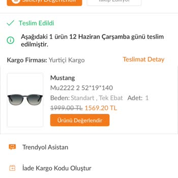 Atasun Optik Yanlış Ürün Gönderdi