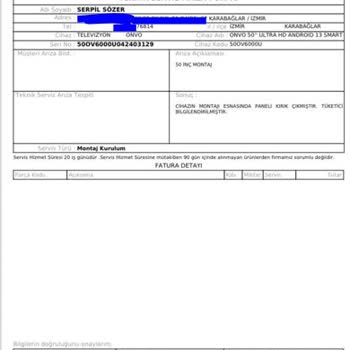 Onvo TV Kutudan Kırık Çıktı