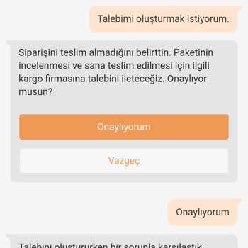 Trendyol Kargomu Teslim Etmemiştir Ve Muhatap Bulamıyorum.