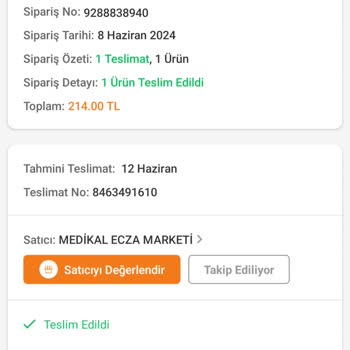 Trendyol Kargomu Teslim Etmemiştir Ve Muhatap Bulamıyorum.