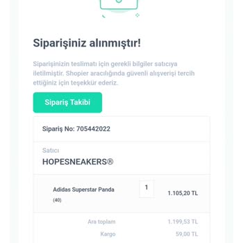 Hopesneaker.s (Shopier-Instagram) Hopesneakers Yanlış Ürün Gönderdi