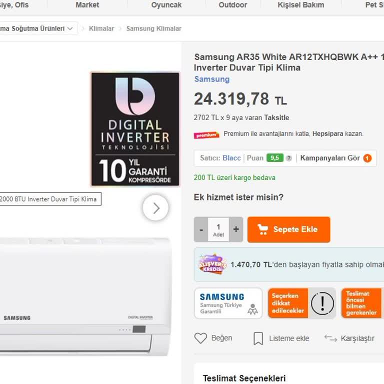 Samsung Servisi Klima Kurulumu İçin 25 Gün Sonraya Randevu Verdi!