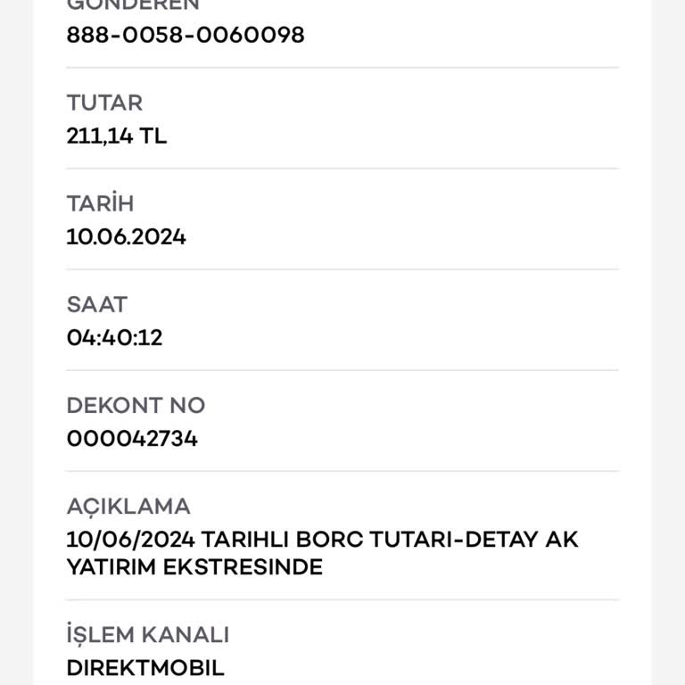 Ak Yatırım Adı Altında Kesilen Ücret