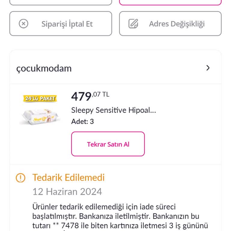 Pazarama Parasını Alıyor Urunu Göndermiyor