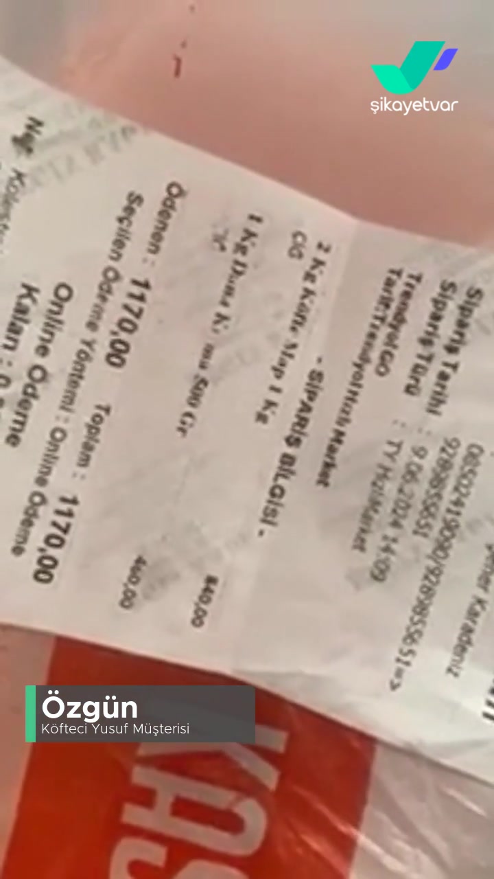 Köfteci Yusuf Hesaplı Kasap Eksik Ürün Gönderdi videonun kapak resmi