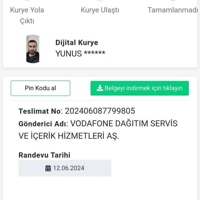 Şikayetim Vodafone'dan Türkiye Cumhuriyeti Vatandaşı Olarak Alınan