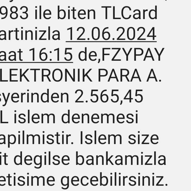 A101 Adlı Sitenin Fzypay Diye Bir Sitenin Paramızı Çalması