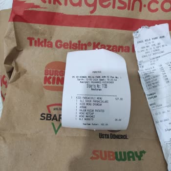 Popeyes'ten Aldığım Kids Menü