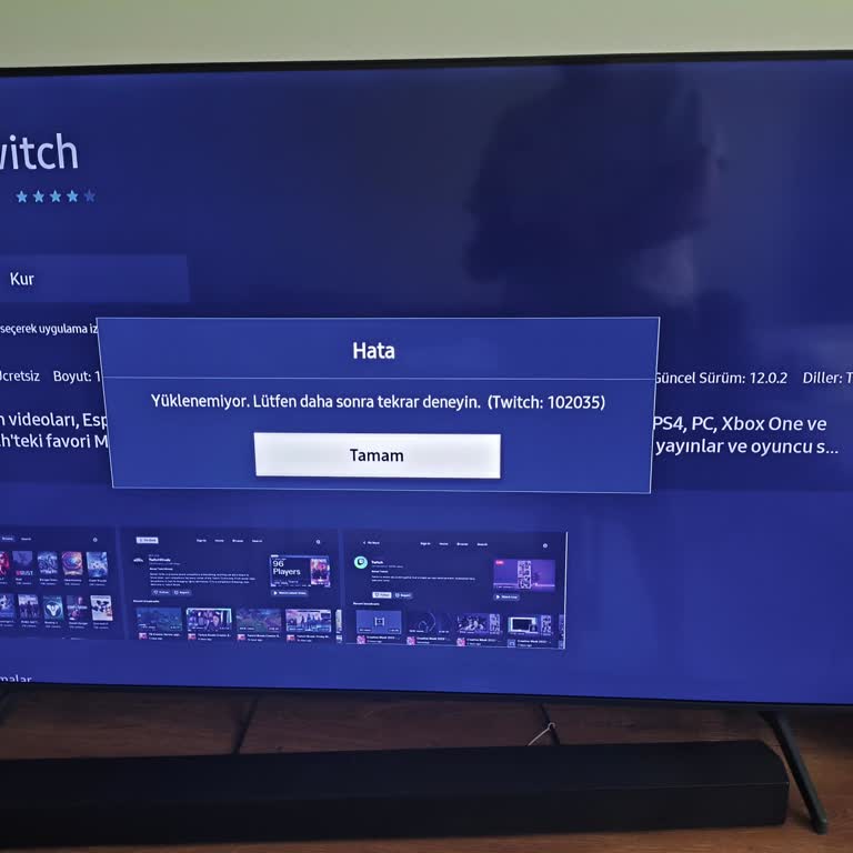 Samsung TV Uygulama Yükleyememe Sorunu