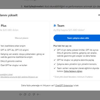 Chatgpt Paralı Üyelikte Sınırlama Yapması