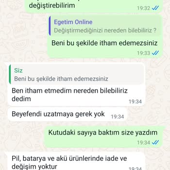 Egetim Online Egetimonline.com Dan Aldığım Piller Sayı Olarak Siteden Farklı Geldi