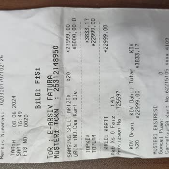 Samsung Klima Montajı Yapmıyor.