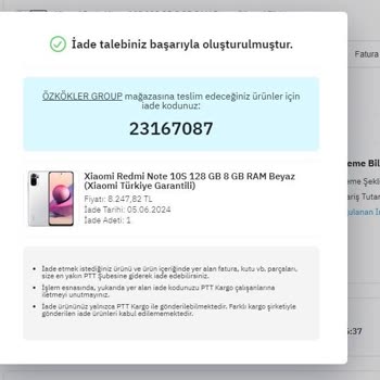 PttAVM Sıfır Aldığım Cep Telefonunu İkinci El Çıktı İade Ettim Ama Sonuç Yok