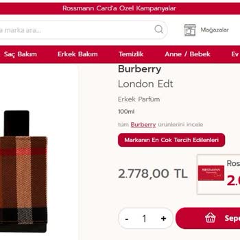 Rossmann'dan Alınan Orijinalliği Şüpheli Parfüm