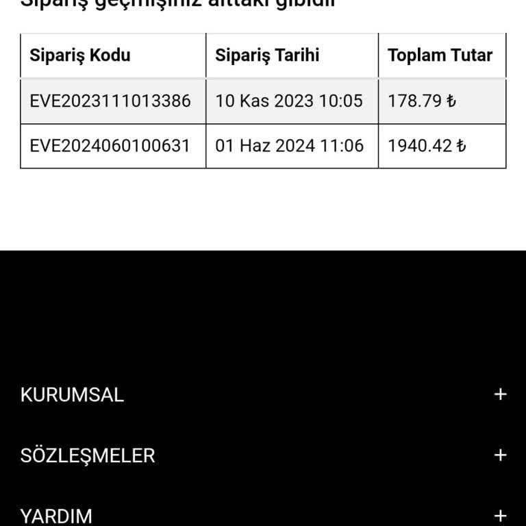Eve Eksik Ürün Gönderimi