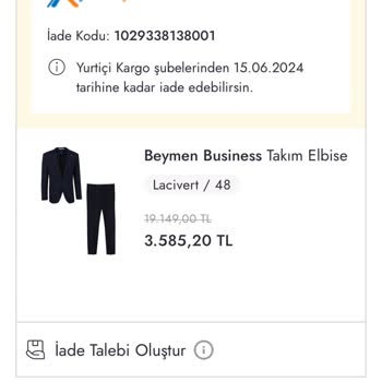 Boyner Yanlış Ürün Gönderimi