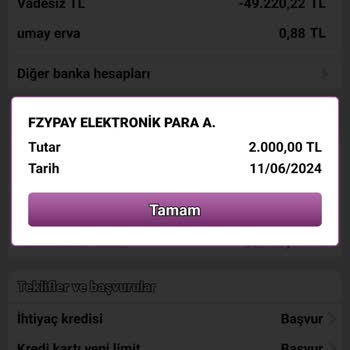 Fzypay Para Çekildi Kartımdan!