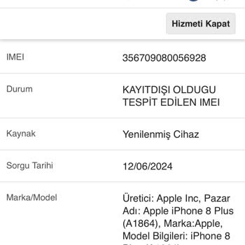 EasyCep IMEI Kayıtsız Telefon
