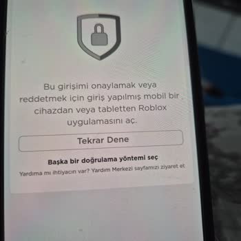 Roblox Güvenlik Doğrulaması İstiyor