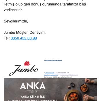 Jumbo Stokta Olmayan Ürün Satma