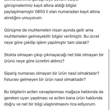 Jumbo Stokta Olmayan Ürün Satma