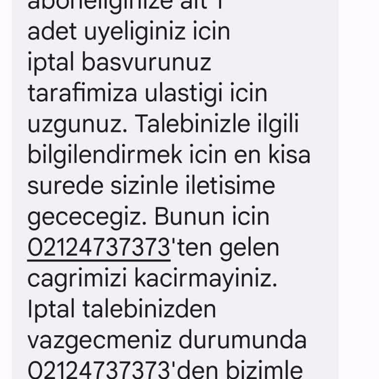 Digiturk İptal Üzerine En Kısa Sürede Arayacağına Dair SMS Gönderip Yanıltıyor!