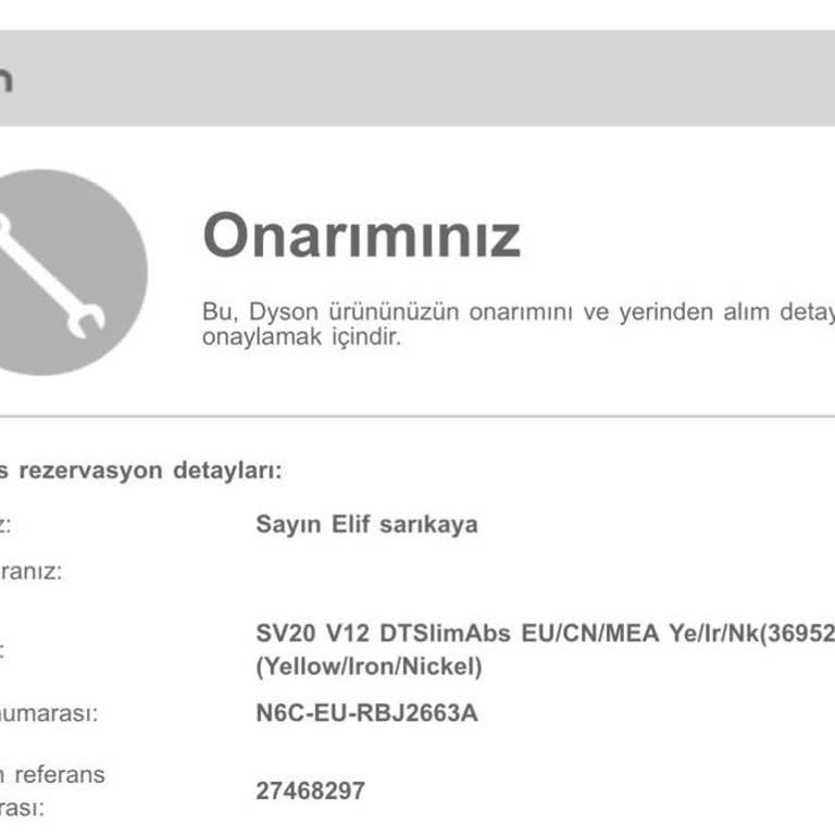 Dyson V12, 2 Aydır Teknik Serviste, Müşteri Hizmetleri Bilgi Vermiyor